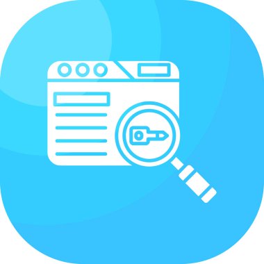 arama motoru optimizasyon simgesi düz biçimli