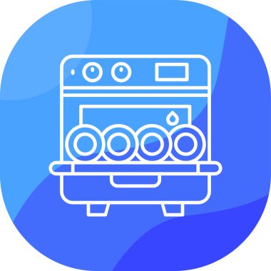 - Makine. Web simgesi basit illüstrasyon