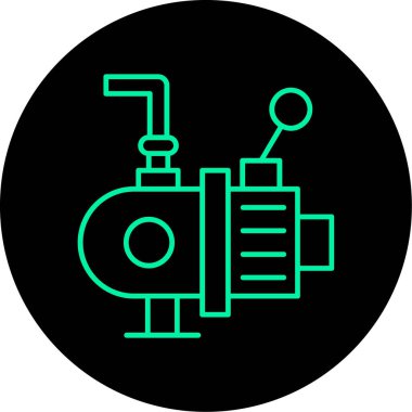 vektör Benzin İstasyonu Ico