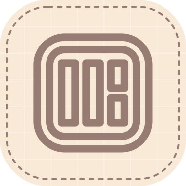 Bir b simgesinin vektör illüstrasyonu