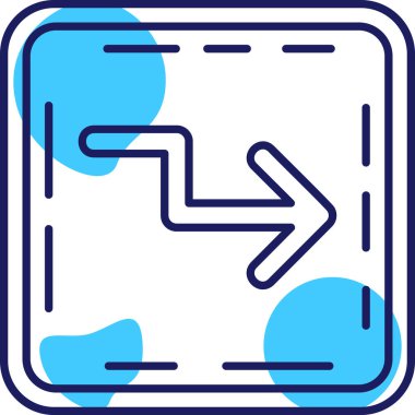 ok simgesi vektör illüstrasyonu