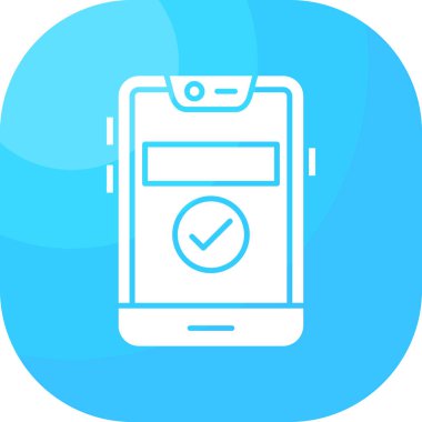 Akıllı telefon simgesinin vektör illüstrasyonu