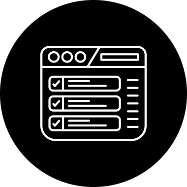 Web simgesi, seo teknolojisinin vektör illüstrasyonu