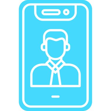 Çağrı merkezi. Web simgesi basit illüstrasyon