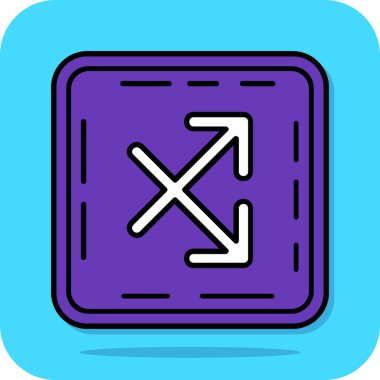 Modern bir simgenin vektör illüstrasyonu