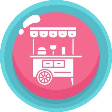 Kahve. Web simgesi basit illüstrasyon