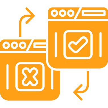 Beyaz arkaplanın basit ve minimalist vektör simgesi