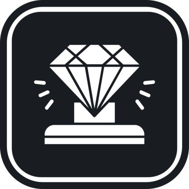 Moda tasarımlı elmas simgesi izole edilmiş arkaplan