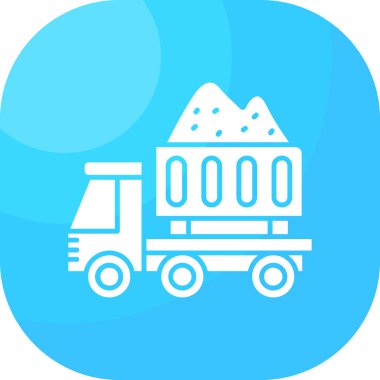 Bir kamyonun vektör çizimi