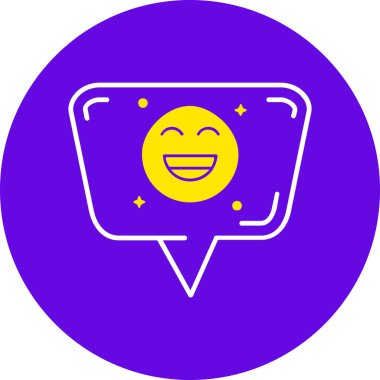 Gülümse ikon vektör illüstrasyonu