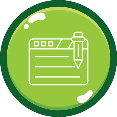 Modern eğitim ikonunun vektör illüstrasyonu