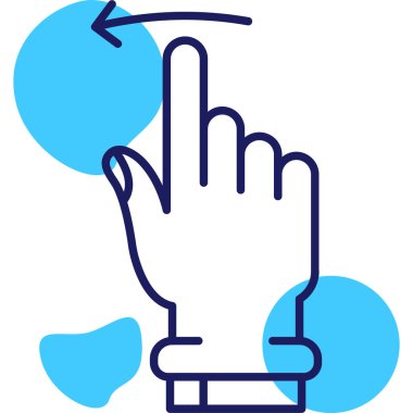 El ve parmak işareti, vektör illüstrasyon tasarımı