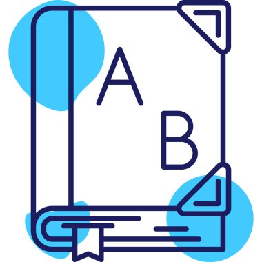 kitap simgesi, vektör illüstrasyonu