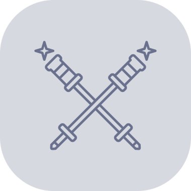 Kılıç web simgesi, vektör çizim