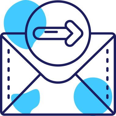 E-posta. Web simgesi basit illüstrasyon