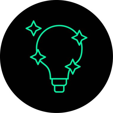 Benzersiz bir fikir satırı vektör simgesi