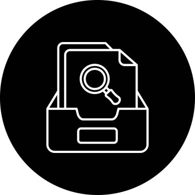 Kişisel veri simgesinin illüstrasyon vektör simgesi