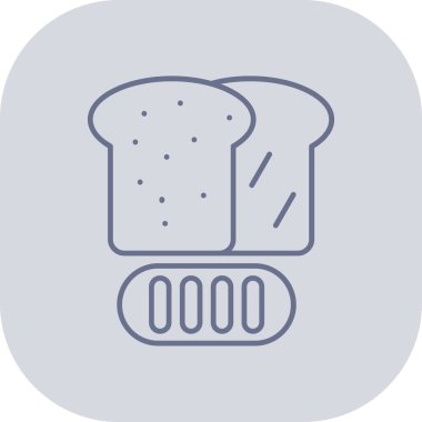 Ekmek ikonu. ekmek simgesi.