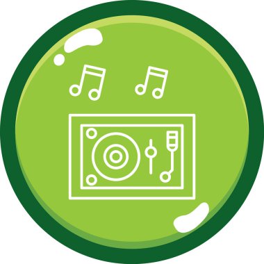 Modern bir simgenin vektör illüstrasyonu