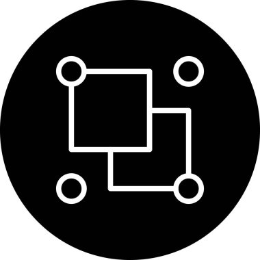 Modern bir simgenin vektör illüstrasyonu