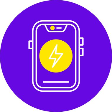 Pil simgesinin vektör illüstrasyonu