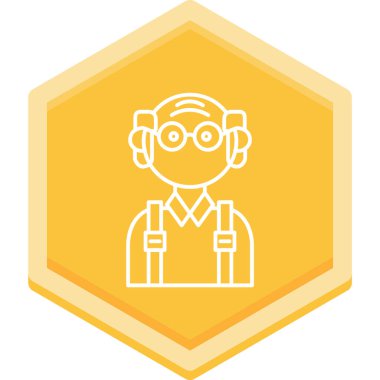 vector illustration of a man with a headset