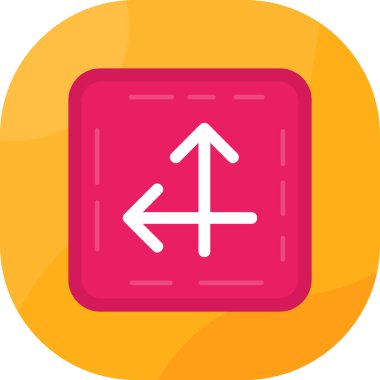 Yön. Web simgesi basit illüstrasyon