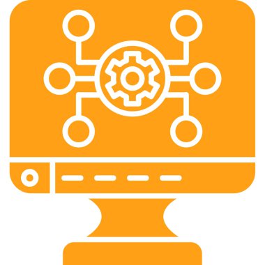 Otomasyon simgesi vektör illüstrasyonu