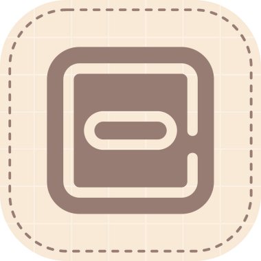 Cüzdanın web simgesinin vektör çizimi