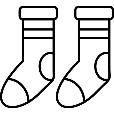 çorap simgesi vektör illüstrasyonu