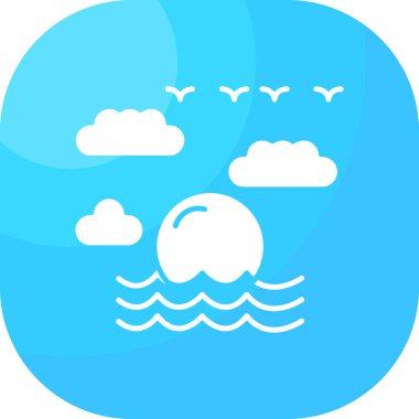 Bulut. Web simgesi basit tasarım