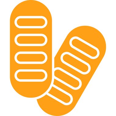 Bir çift çorap ikonunun vektör çizimi