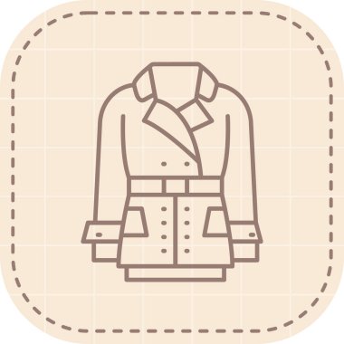 Bir moda simgesinin vektör illüstrasyonu