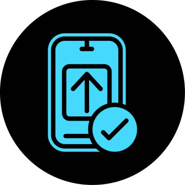 Smartphone Simgesi, vektör illüstrasyonu