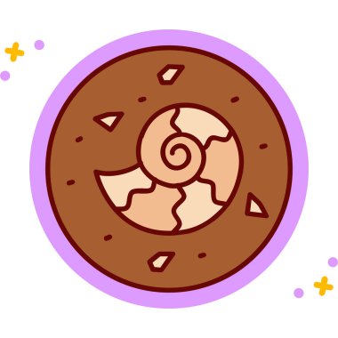 donut. Web simgesi basit illüstrasyon