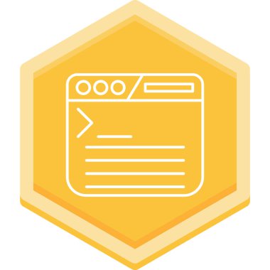 Bir belge simgesinin vektör illüstrasyonu