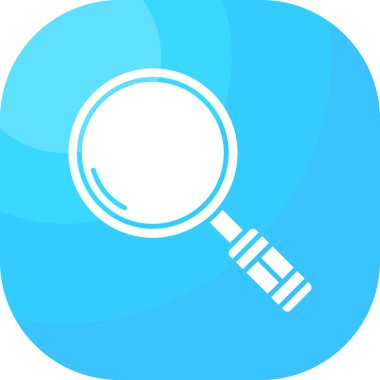 Soyut arkaplanda arama simgesi izole edildi