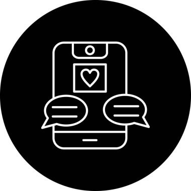  Sosyal ortam simgesi işaret vektörü illüstrasyonu 