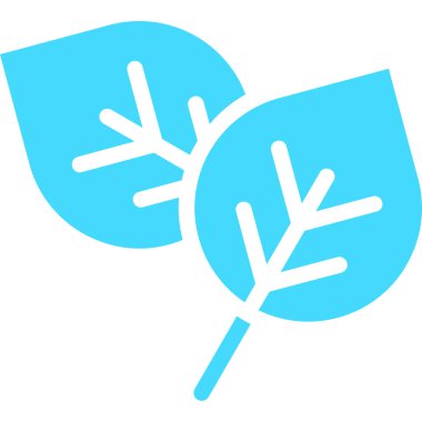 Yaprak. Web simgesi basit illüstrasyon