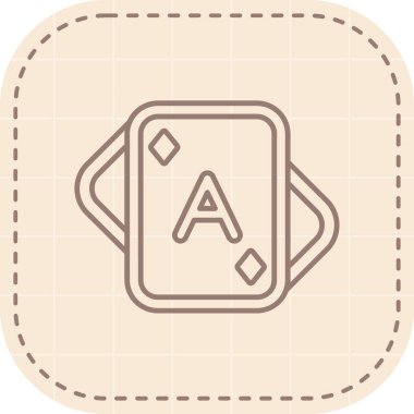 Modern b 'nin vektör illüstrasyonu zar simgesinden yoksun