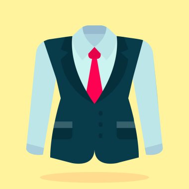 İş adamı simgesi vektör illüstrasyonu