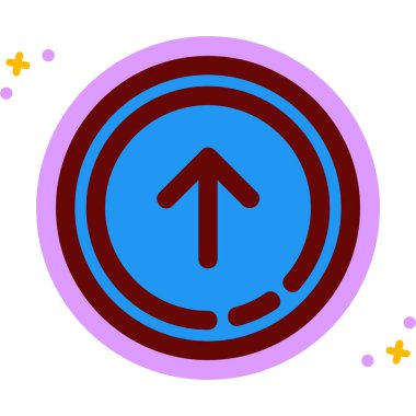 Ok. Web simgesi basit illüstrasyon