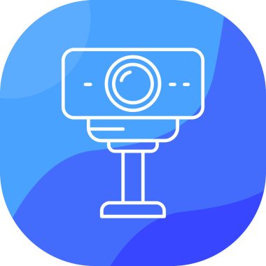 Kamera. Web simgesi basit illüstrasyon