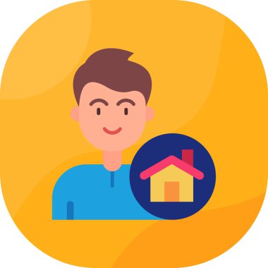 Ev simgesi vektör illüstrasyonu