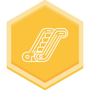 Beyaz arkaplanda tek bir izole simgenin vektör çizimi