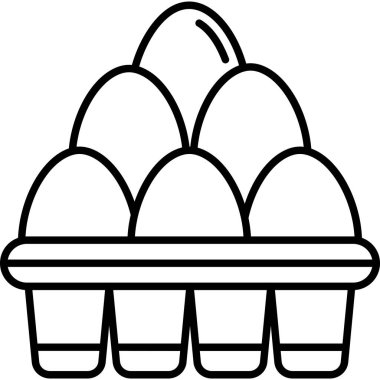Paskalya yumurtası simgesi taslak biçiminde