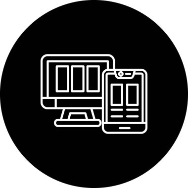 Vektör Mobil simge illüstrasyonu