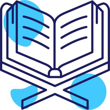 Kitap. Web simgesi basit illüstrasyon