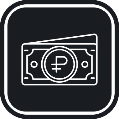 Para simgesinin vektör illüstrasyonu