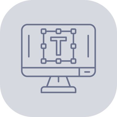 Vektör çizimi. seo modern ikon. bilgisayar monitörü